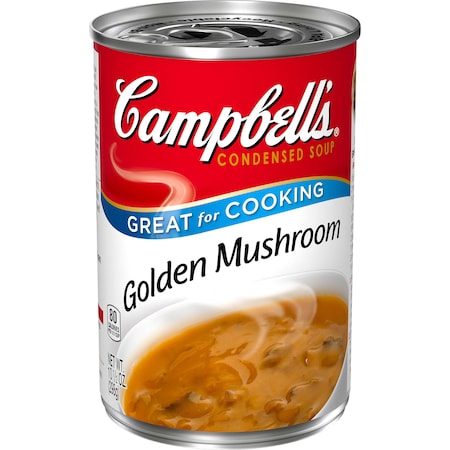 Campbell's Condensed Soup Red & White Golden Mushroom 10.5 Oz., PK12